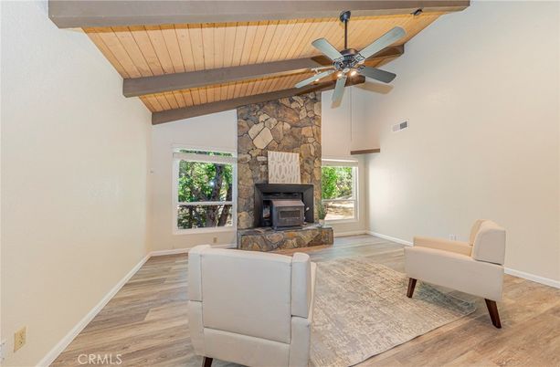 Fireplace, Interior, Stone Walls, Wooden Beams, Wooden Ceilings, Wood Texture Flooring