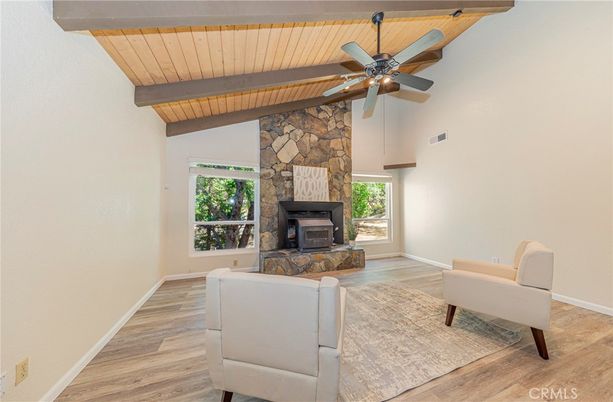 Fireplace, Interior, Stone Walls, Wooden Beams, Wooden Ceilings, Wood Texture Flooring