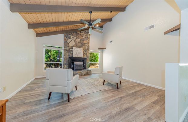 Fireplace, Interior, Stone Walls, Wooden Beams, Wooden Ceilings, Wood Texture Flooring