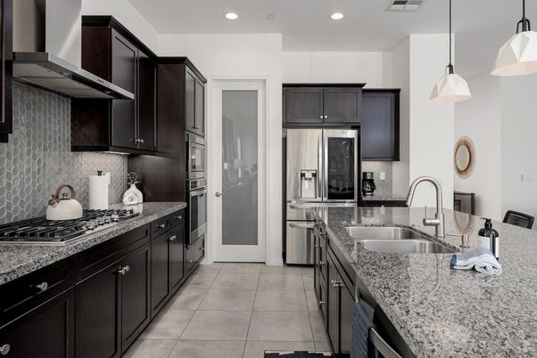 Interior, Kitchen, Pendant Lights, Recessed Lighting, Stainless Steel Appliances