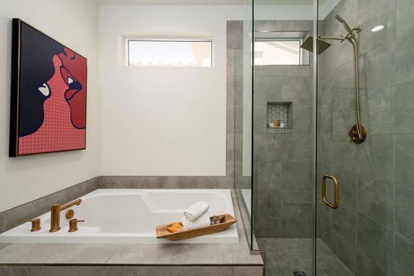 Bathroom, Glass Shower, Interior