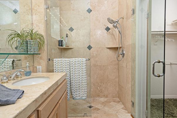 Bathroom, Glass Shower, Interior