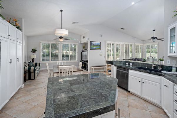 Dining room, Fireplace, Interior, Kitchen, Living room, Recessed Lighting