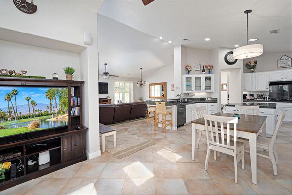 Dining room, Interior, Kitchen, Living room, Pendant Lights, Recessed Lighting, Water