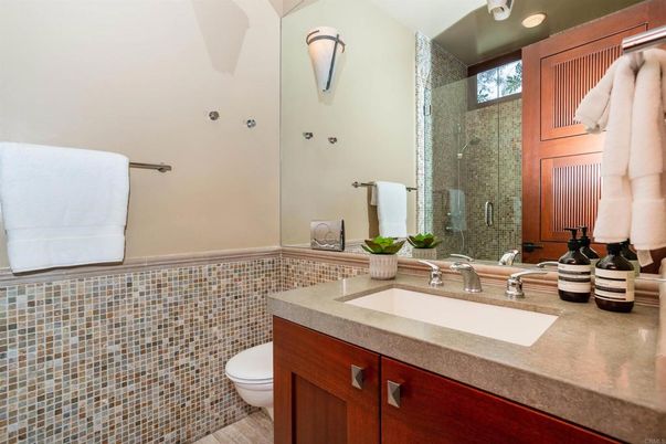 Bathroom, Glass Shower, Interior