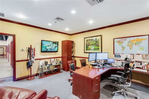 Home Office, Interior, Recessed Lighting