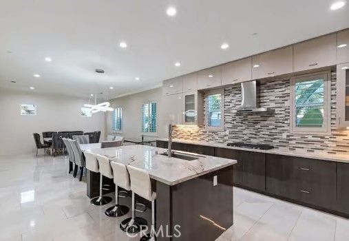Dining room, Interior, Kitchen, Pendant Lights, Recessed Lighting, Stainless Steel Appliances