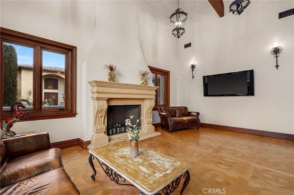 Fireplace, Interior, Living room, Wood Texture Flooring