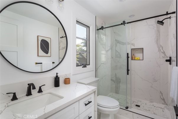 Bathroom, Glass Shower, Interior, Marble, Marble Walls