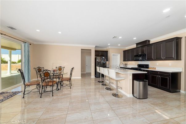 Dining room, Interior, Kitchen, Recessed Lighting
