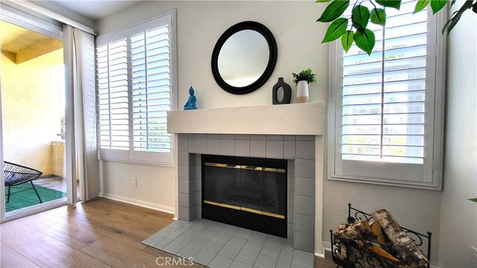 Fireplace, Interior, Wood Texture Flooring