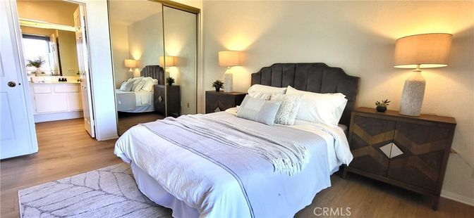 Bedroom, Interior, Wood Texture Flooring