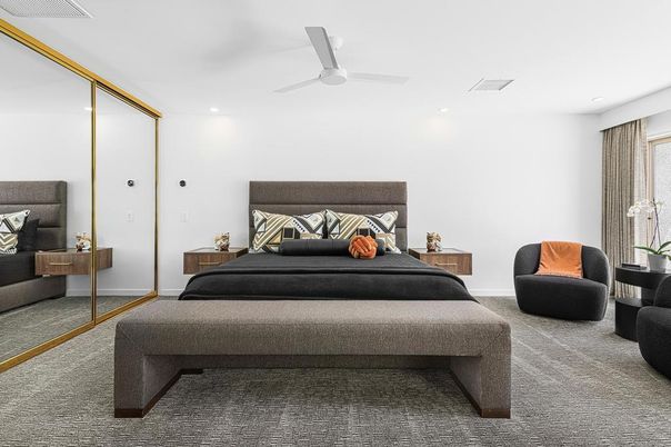Bedroom, Interior, Recessed Lighting