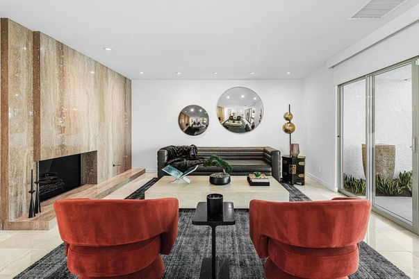 Fireplace, Interior, Living room, Recessed Lighting