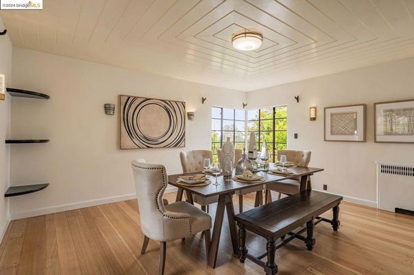 Dining room, Interior, Wood Texture Flooring