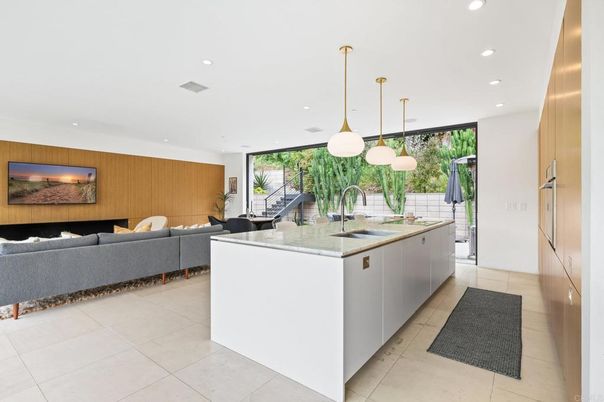 Dining room, Interior, Kitchen, Living room, Pendant Lights, Recessed Lighting
