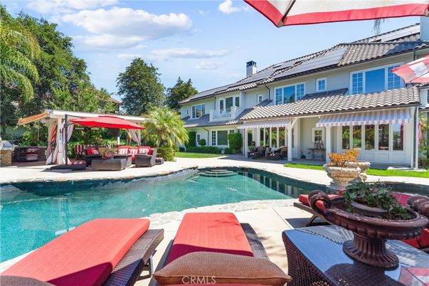 Exterior, Pool, Solar Panels