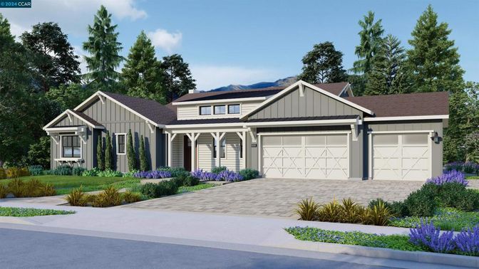 Attached, Exterior, Facade, Solar Panels, Ranch