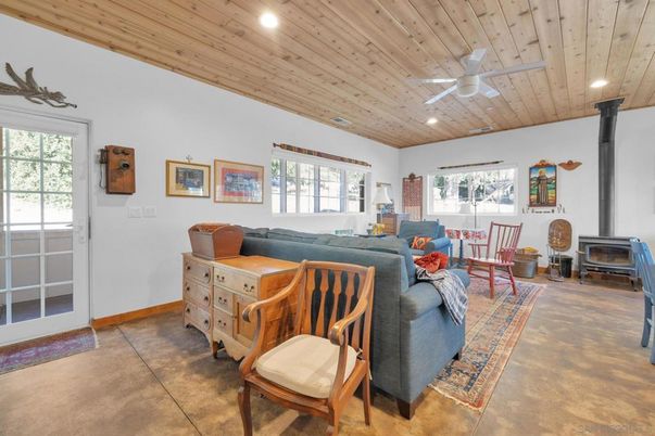 Dining room, Interior, Living room, Recessed Lighting, Wooden Ceilings