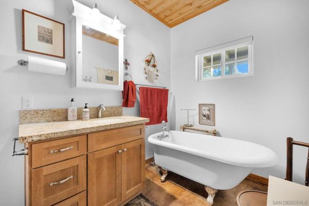 Bathroom, Free Standing Baths, Interior, Wooden Ceilings