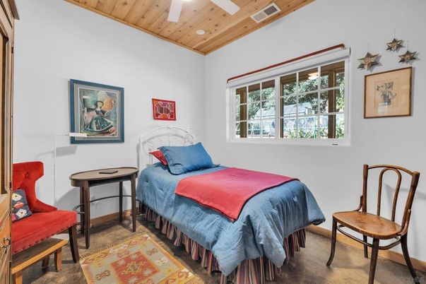 Bedroom, Interior, Recessed Lighting, Wooden Ceilings