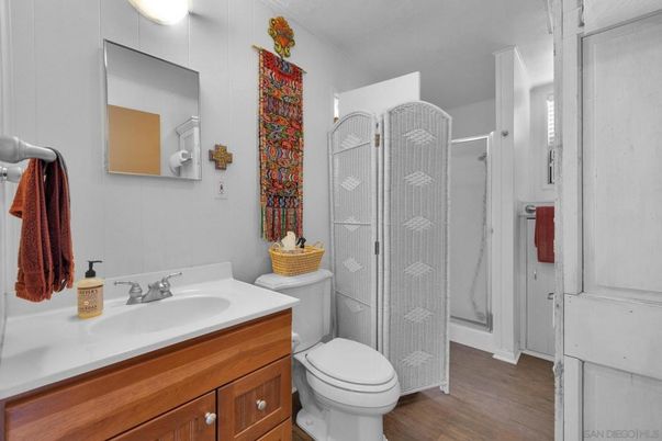 Bathroom, Interior, Wood Texture Flooring