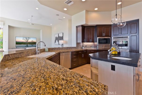 Interior, Kitchen, Pendant Lights, Recessed Lighting, Stainless Steel Appliances