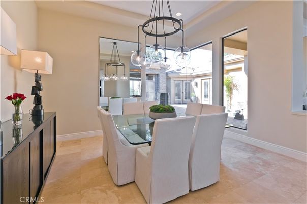 Dining room, Interior, Pendant Lights, Recessed Lighting