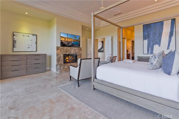 Bedroom, Fireplace, Interior, Recessed Lighting