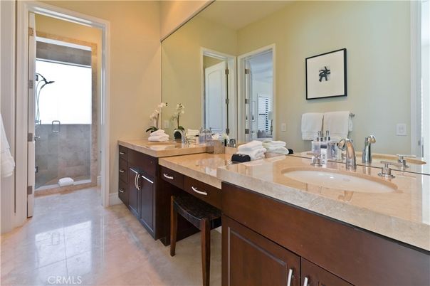 Bathroom, Dual Sink Vanities, Glass Shower, Interior
