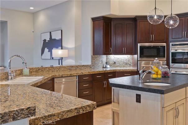 Interior, Kitchen, Pendant Lights, Recessed Lighting, Stainless Steel Appliances