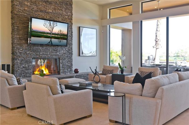 Fireplace, Interior, Living room, Stone Walls