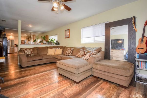 Interior, Kitchen, Living room, Recessed Lighting, Wood Texture Flooring