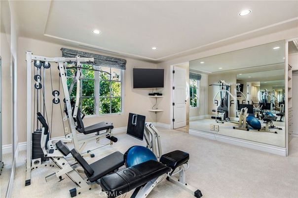 Fitness Equipment, Gym, Interior, Recessed Lighting