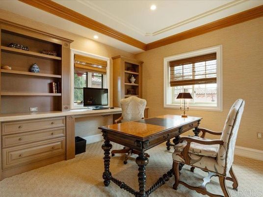 Home Office, Interior, Recessed Lighting