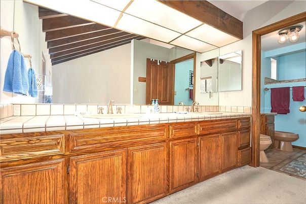 Bathroom, Dual Sink Vanities, Interior, Tile Countertops