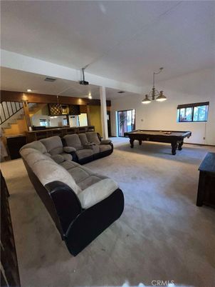 Billiard Table, Game Room, Interior, Living room, Pendant Lights
