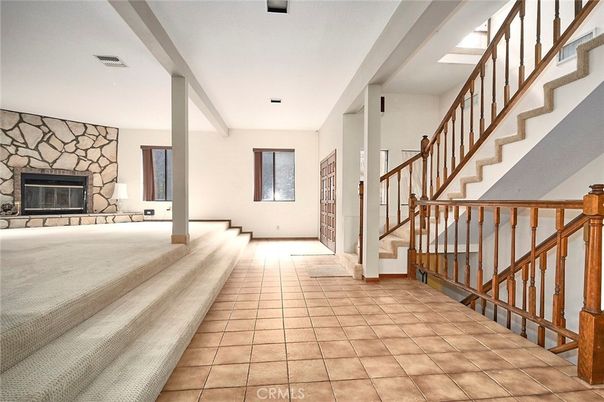 Fireplace, Interior, Stone Walls