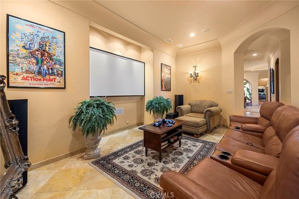 Interior, Living room, Recessed Lighting, Theatre Room