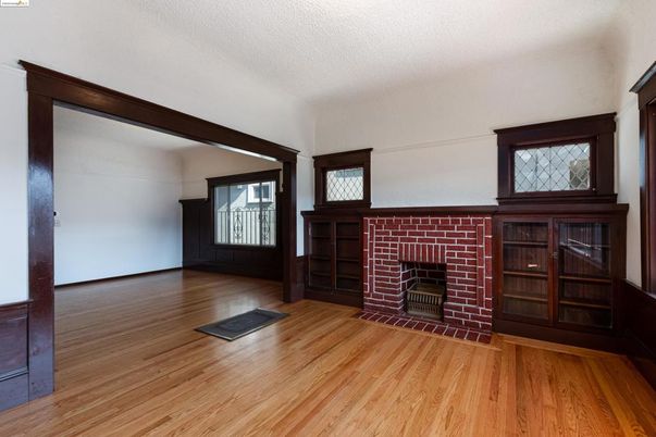 Fireplace, Interior, Wood Texture Flooring