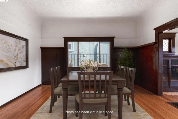 Dining room, Interior, Wood Texture Flooring