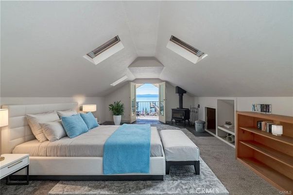 Bedroom, Fireplace, Interior