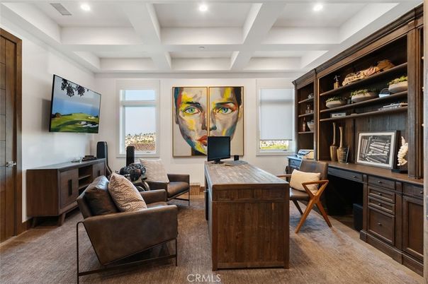 Home Office, Interior, Recessed Lighting