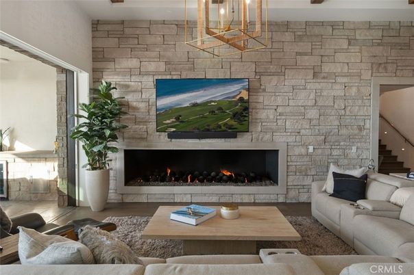 Fireplace, Interior, Living room, Stone Walls
