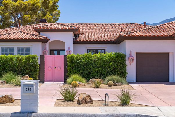 Attached, Exterior, Facade, Spanish Mediterranean