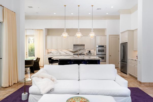 Interior, Kitchen, Living room, Pendant Lights, Recessed Lighting, Stainless Steel Appliances