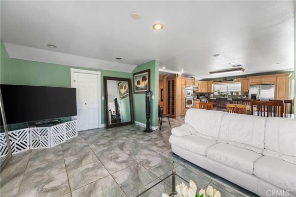 Dining room, Interior, Kitchen, Living room, Recessed Lighting, Stainless Steel Appliances