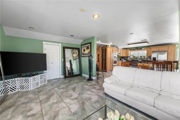 Dining room, Interior, Kitchen, Living room, Recessed Lighting, Stainless Steel Appliances