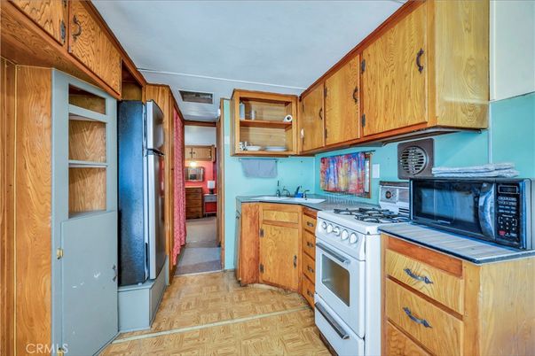Interior, Kitchen, Wood Texture Flooring