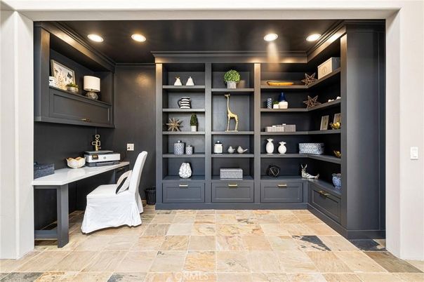 Home Office, Interior, Recessed Lighting